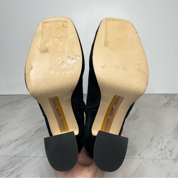 Sam Edelman Jaye Black Suede Heeled Bootie 8 1/2 M - Picture 14 of 15